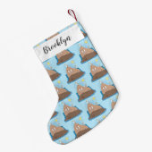 Petite Chaussette De Noël Illustration drôle de morse joyeux (Dos (Accrochage))