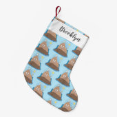 Petite Chaussette De Noël Illustration drôle de morse joyeux (Devant (Accrochage))