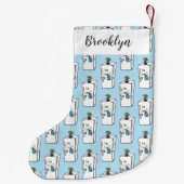 Petite Chaussette De Noël Illustration drôle de réfrigérateur (Dos)