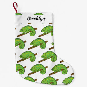 Petite Chaussette De Noël Illustration du caméléon de la parson