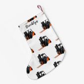 Petite Chaussette De Noël Illustration du chariot élévateur (Dos (Accrochage))