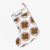 Petite Chaussette De Noël Illustration du cookie de puce à chocolat (Dos (Accrochage))