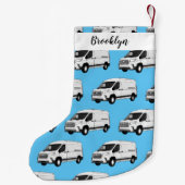 Petite Chaussette De Noël Illustration du fourgon de livraison (Dos)