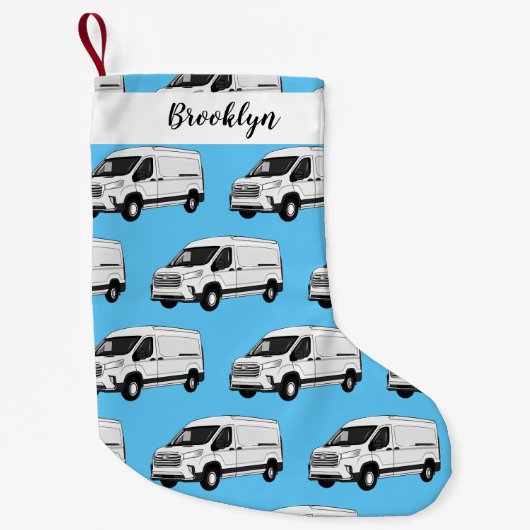 Petite Chaussette De Noël Illustration du fourgon de livraison (Devant)