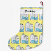 Petite Chaussette De Noël Illustration du lait (Dos)