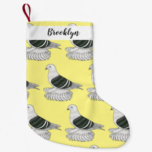 Petite Chaussette De Noël Illustration du pigeon pigeon du Bouclier de Saxon