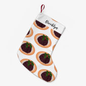 Petite Chaussette De Noël Illustration du pudding de Noël (Devant (Accrochage))