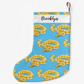 Petite Chaussette De Noël Illustration du serpent python birman (Dos)