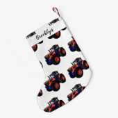 Petite Chaussette De Noël Illustration du tracteur (Dos (Accrochage))