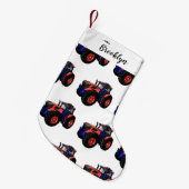 Petite Chaussette De Noël Illustration du tracteur (Devant (Accrochage))