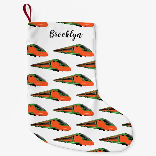 Petite Chaussette De Noël Illustration du train à balles (Devant)