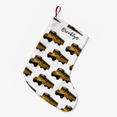 Petite Chaussette De Noël Illustration d'un autobus scolaire (Devant (Accrochage))