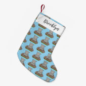 Petite Chaussette De Noël Illustration d'un petit rhinocéros (Devant (Accrochage))