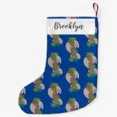 Petite Chaussette De Noël Illustration d'une anteure de pangolin mignonne (Dos)