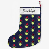 Petite Chaussette De Noël Illustration d'une luciole à éclair mignon (Dos)