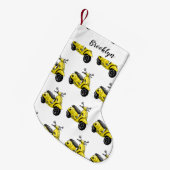 Petite Chaussette De Noël Illustration d'une moto cyclable (Devant (Accrochage))