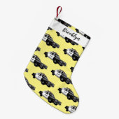Petite Chaussette De Noël Illustration d'une voiture de police (Devant (Accrochage))