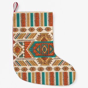 Petite Chaussette De Noël Illustration ethnique vintage tribale