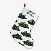 Petite Chaussette De Noël Illustration Jet ski (Devant (Accrochage))