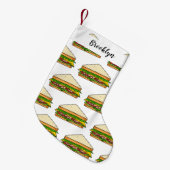 Petite Chaussette De Noël Illustration Sandwich (Devant (Accrochage))