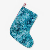 Petite Chaussette De Noël illustration turquoise (Devant (Accrochage))