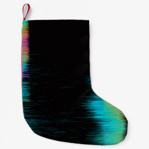 Petite Chaussette De Noël Image Abstraite de l'écran LED rayé. Fractionnemen