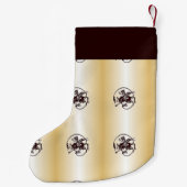 Petite Chaussette De Noël Impression de dragons sur texture (Dos)