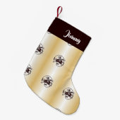 Petite Chaussette De Noël Impression de dragons sur texture (Devant (Accrochage))