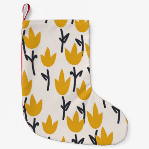 Petite Chaussette De Noël Impression Tulipe simple