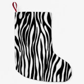 Petite Chaussette De Noël Impression Zebra (Devant)