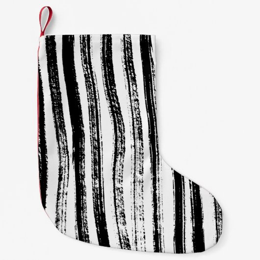 Petite Chaussette De Noël Impression Zebra (Devant)