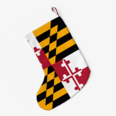 Petite Chaussette De Noël Indicateur de l'état du Maryland (Dos (Accrochage))