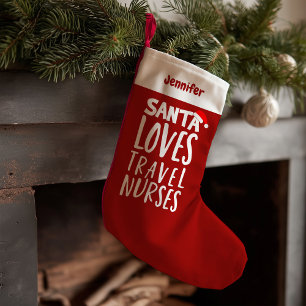 Petite Chaussette De Noël Infirmières de voyage Funny Mignonne Infirmière No