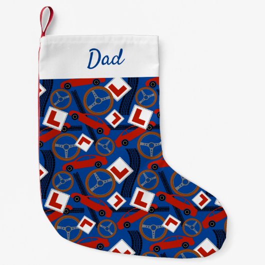 Petite Chaussette De Noël Instructeur de conduite et conducteur d'apprenant (Devant)