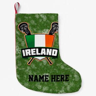 Petite Chaussette De Noël Irlande Irlande Bouclier de crosse de Noël Stocker