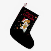 Petite Chaussette De Noël Jack Russel Christmas Dog Winter Animals (Devant (Accrochage))