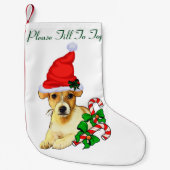 Petite Chaussette De Noël Jack Russell Terrier Noël (Devant)