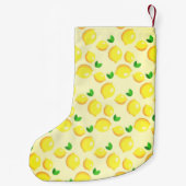 Petite Chaussette De Noël Jaune citrons de Noël Stocker (Dos)