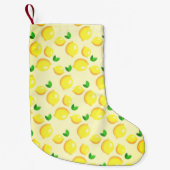 Petite Chaussette De Noël Jaune citrons de Noël Stocker (Devant)
