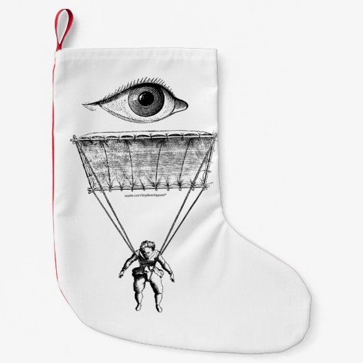 Petite Chaussette De Noël Je parachute (Devant)