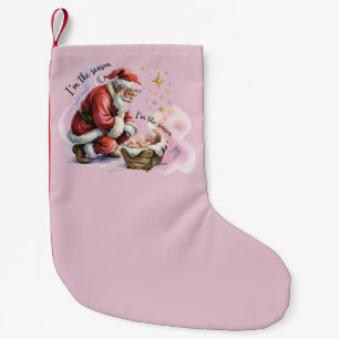 Petite Chaussette De Noël Jésus Noël Cadeau Chrétien Vacances