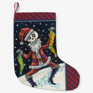 PETITE CHAUSSETTE DE NOËL JINGLE BONES PÈRE NOËL, SKELETON VACANCES, ÉFFRAYA