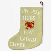 Petite Chaussette De Noël Joie de Noël empilé (Dos)