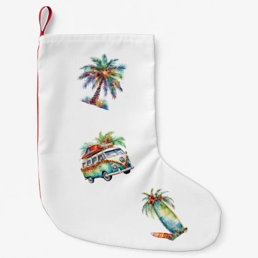 Petite Chaussette De Noël Joie tropicale (Devant)