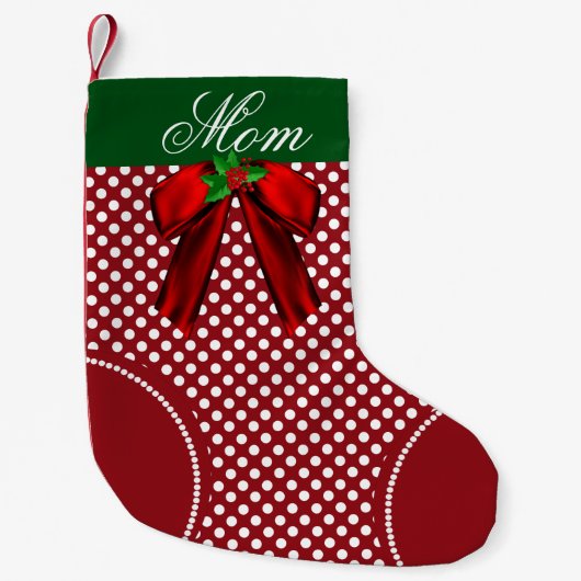 Petite Chaussette De Noël Joli bas fait sur commande de Noël de point de (Devant)
