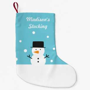 Petite Chaussette De Noël Joli Bonhomme de Neige Hiver Noël Pour Enfants