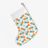 Petite Chaussette De Noël Joli Fruit Tropical Ananas (Dos (Accrochage))