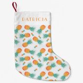 Petite Chaussette De Noël Joli Fruit Tropical Ananas (Devant)