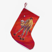 Petite Chaussette De Noël Joli Noël Camel En Rouge (Devant (Accrochage))