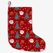 Petite Chaussette De Noël Joli Noël Père Noël Reindeer | Fêtes de Noël (Devant)